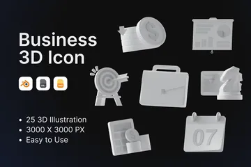 Business 3D Icon Pack