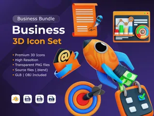 Business 3D Icon Pack