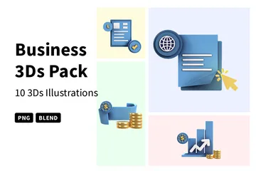 Business 3D Icon Pack