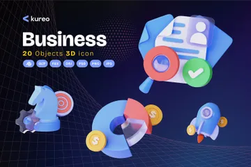 Business 3D Icon Pack