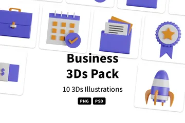 Business 3D Icon Pack