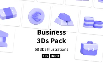 Business 3D Icon Pack