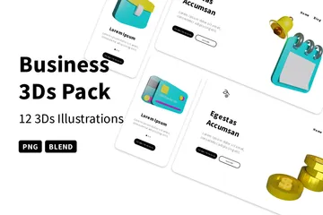 Business 3D Icon Pack