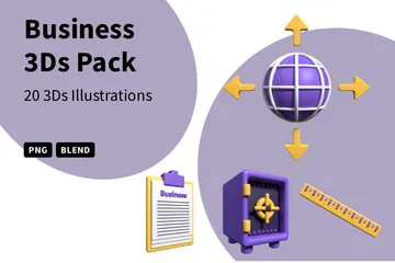 Business 3D Icon Pack