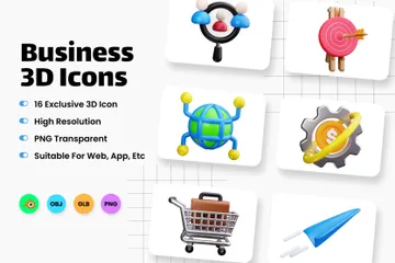 Business 3D Icon Pack