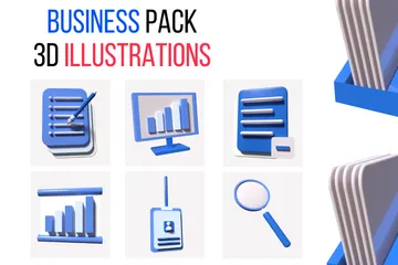 Business 3D Icon Pack