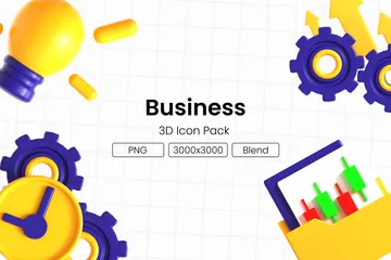 Business 3D Icon Pack
