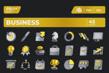 Business 3D Icon Pack