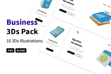 Business 3D Icon Pack