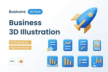 Business 3D Illustration Pack