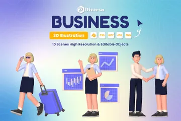 Business 3D Illustration Pack