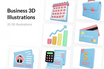 Business 3D Illustration Pack