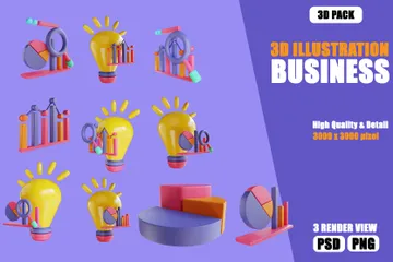 Business 3D Illustration Pack