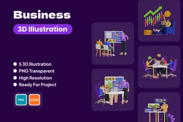 Business 3D Illustration Pack