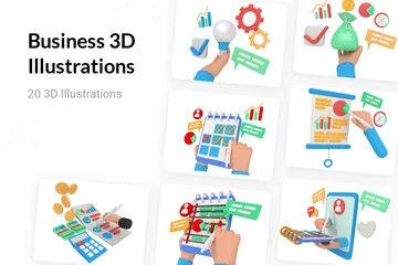 Business 3D Illustration Pack