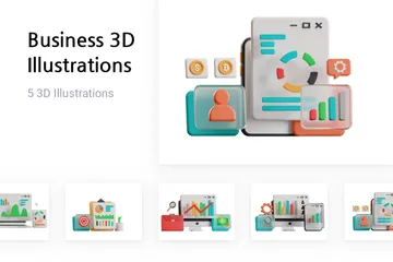 Business 3D Illustration Pack