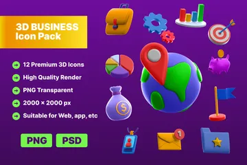 Business 3D Illustration Pack