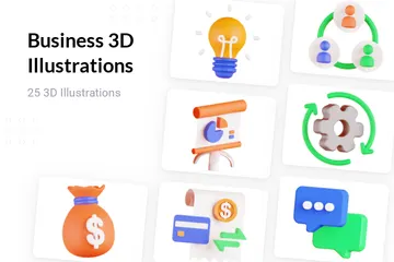 Business 3D Illustration Pack