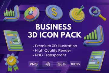 仕事 3D Iconパック