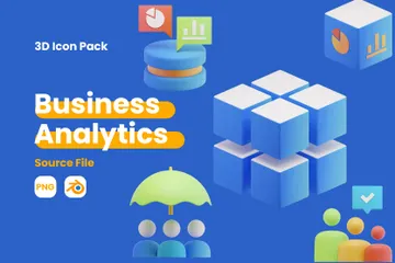 Business Analytics 3D Icon Pack