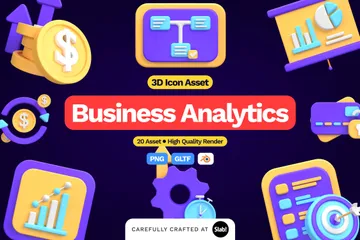 Business Analytics 3D Icon Pack