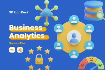 Business Analytics 3D Icon Pack