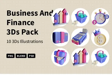 Business And Finance 3D Icon Pack