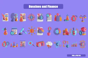 Business And Finance 3D Illustration Pack