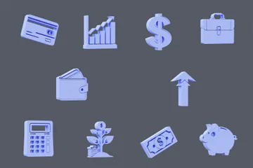 Business And Finance 3D Icon Pack