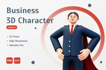 Business Character Volume 1 3D Illustration Pack