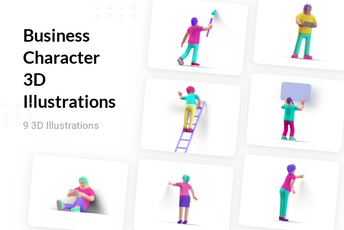 Business Characters 3D  Pack