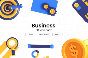 Business Essentials 3D Icon Pack