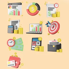 Business Finance Set 2 3D Icon Pack