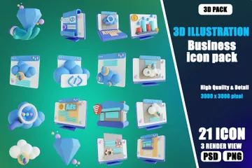 Business général Pack 3D Illustration