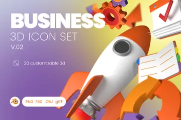 Business Icon 3D Icon Pack