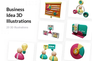 Business Idea 3D Illustration Pack