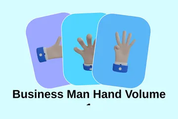 Business Man Hand Volume 1 3D Illustration Pack