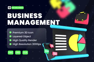 Business Management 3D Icon Pack