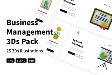 Business Management 3D Icon Pack