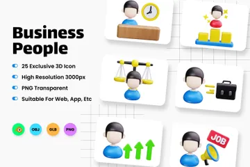 Business People 3D Icon Pack