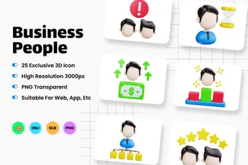 Business People 3D Icon Pack