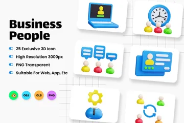 Business People 3D Icon Pack