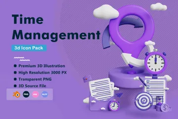 Business Planning Management 3D Icon Pack