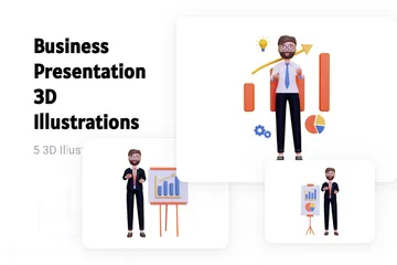 Business Presentation 3D Illustration Pack