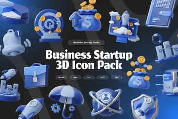 Business Startup 3D Icon Pack