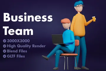 Business Team 3D Icon Pack