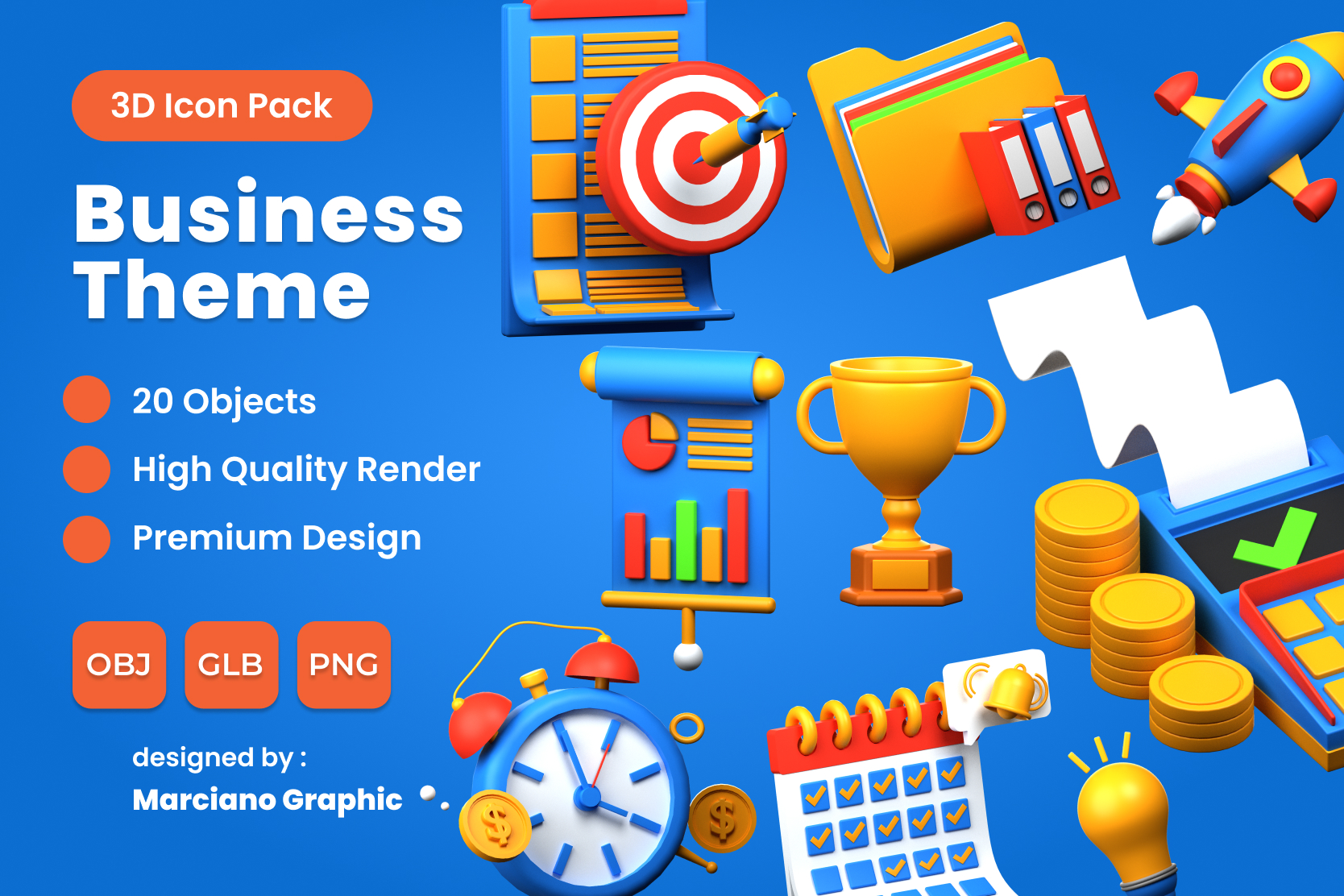 BusinessTheme3DIconPack-20FreeDownloadBusiness3DIcons|IconScout