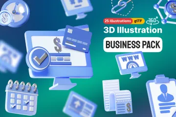 Business Tool 3D Icon Pack