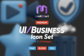 Business UI 3D Icon Pack