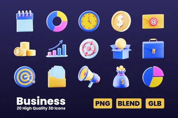 Business Vol. 1 3D Icon Pack